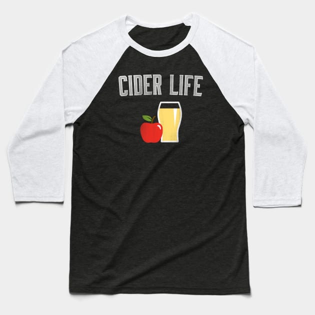 Cider Life Baseball T-Shirt by Ryan Wood Studios